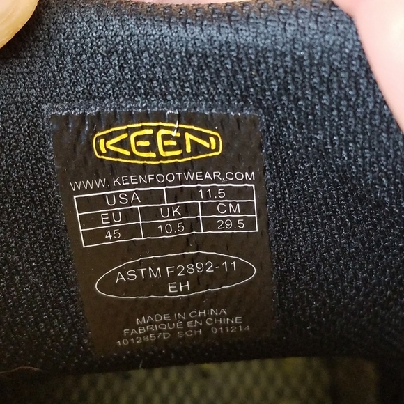 KEEN 1012857D DESTIN Men's 11.5 US Slip On Black Leather Loafers EH Work Shoes - Picture 15 of 16